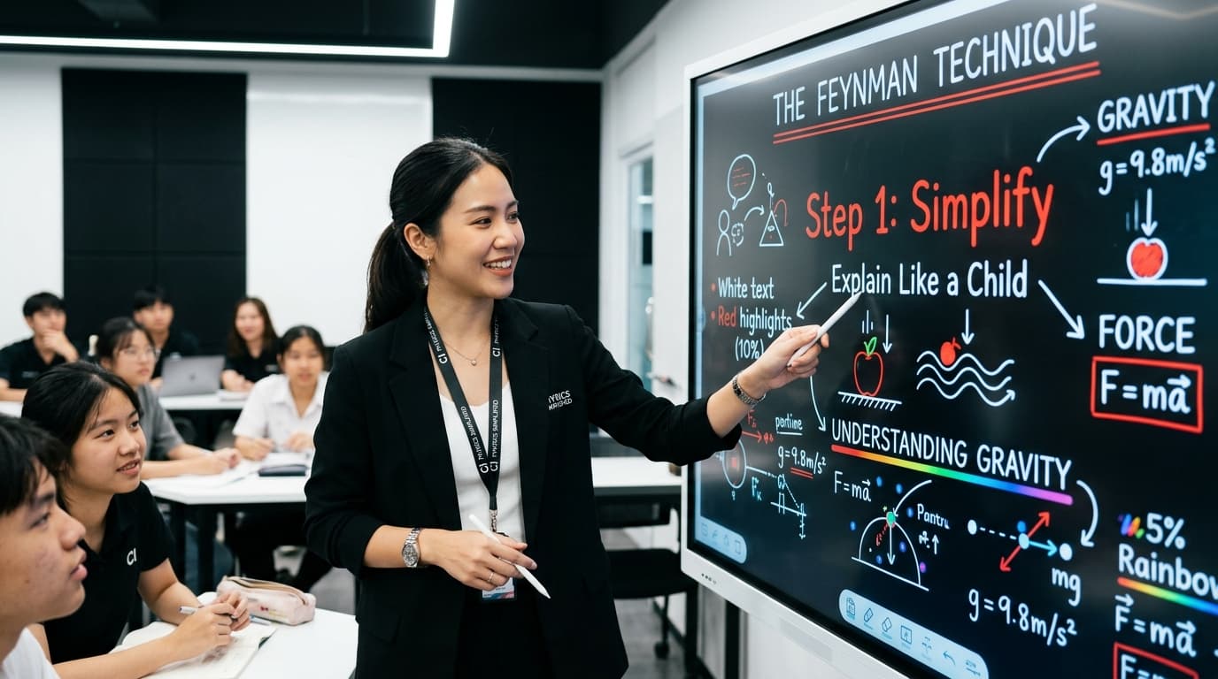 ติวเตอร์อธิบายเรื่องยากให้เข้าใจง่าย (Feynman Technique)