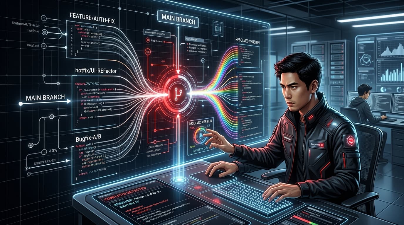 ผู้ช่วยแก้ Merge Conflict ของ Git