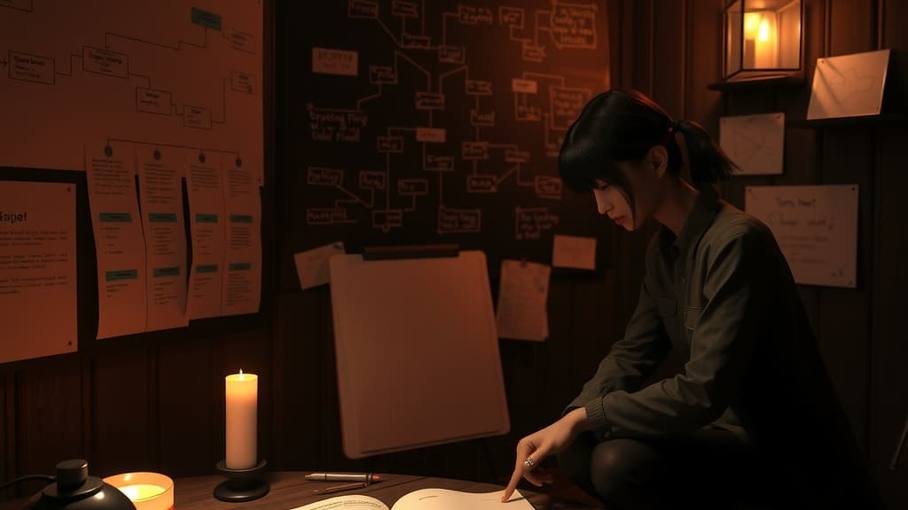 ผู้ดำเนินเกม Visual Novel แบบหลายเส้นเรื่อง