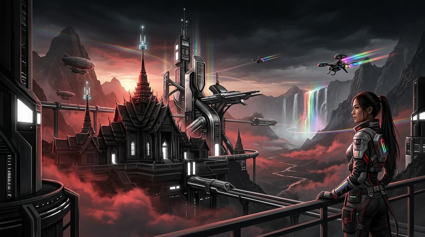 ชุดคำสั่งสร้างวิวแฟนตาซีและ Matte Painting