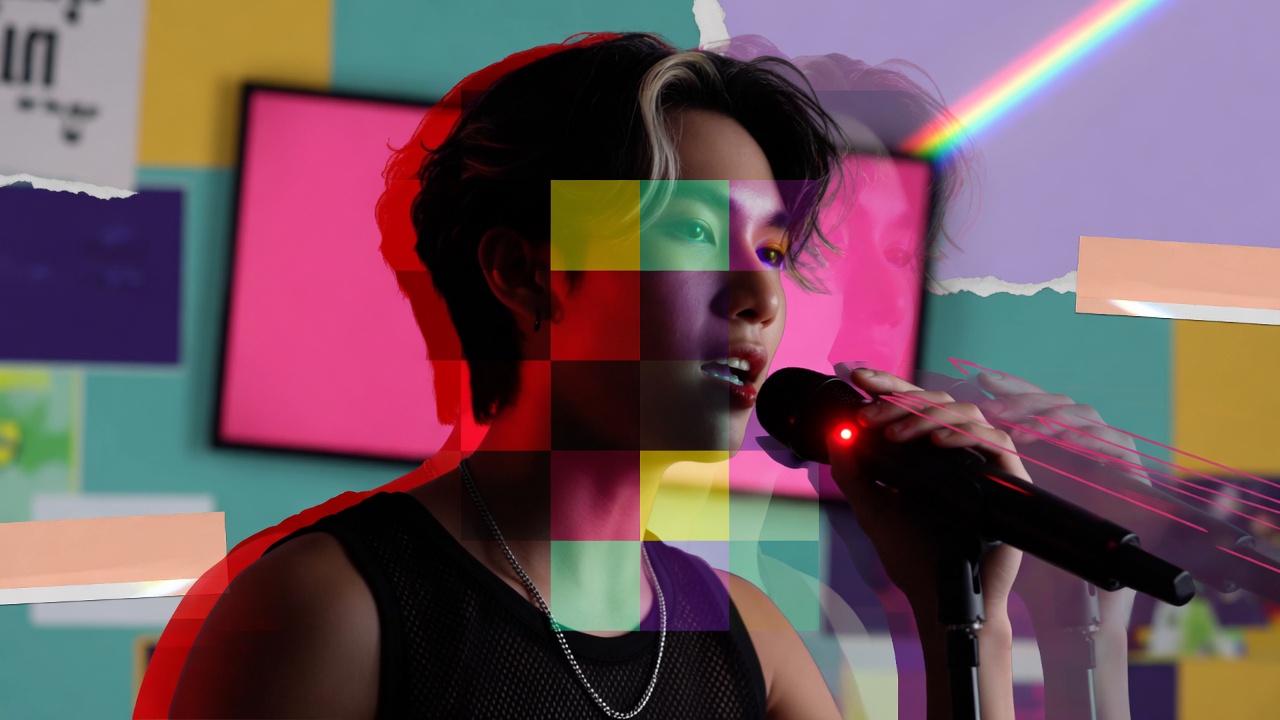 ชุดคำสั่งวิดีโอ MV แนวกลิตช์และภาพเสีย